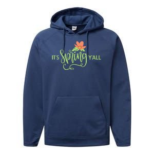 It's Spring Y'all Flower Performance Fleece Hoodie