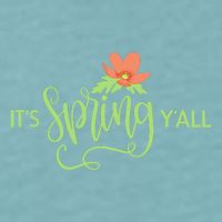 It's Spring Y'all Flower Sueded Cloud Jersey T-Shirt
