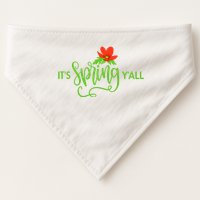 It's Spring Y'all Flower USA-Made Doggie Bandana