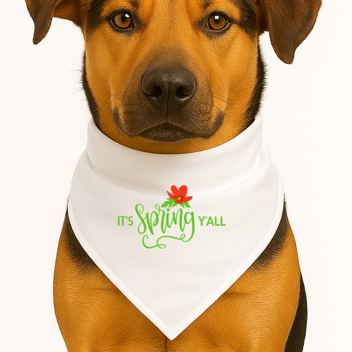 It's Spring Y'all Flower USA-Made Doggie Bandana