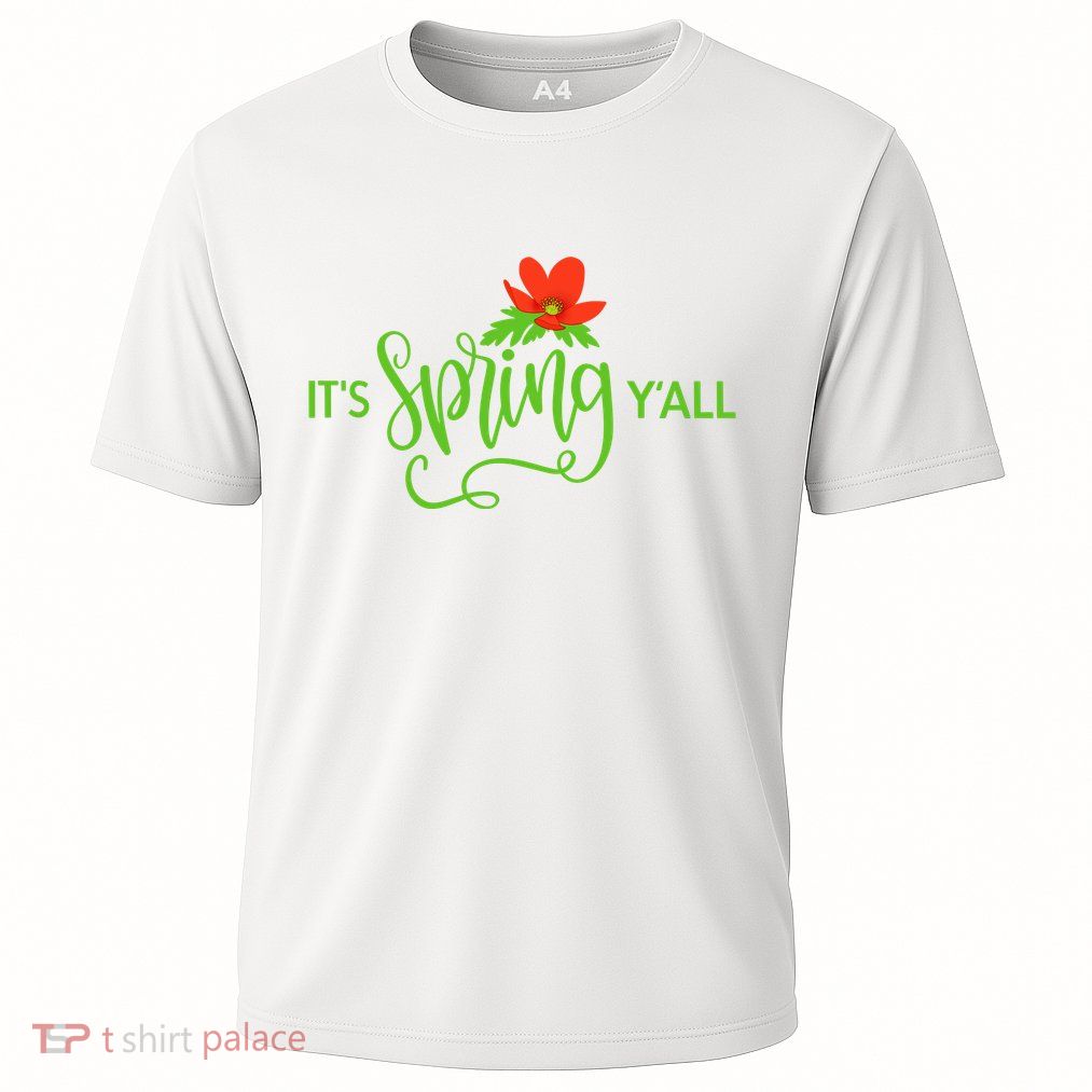 It's Spring Y'all Flower Cooling Performance Crew T-Shirt