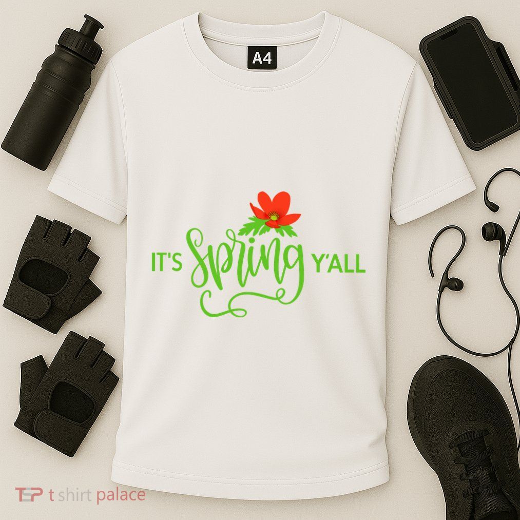 It's Spring Y'all Flower Performance Shirt