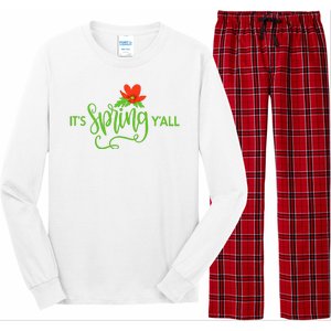 It's Spring Y'all Flower Long Sleeve Pajama Set