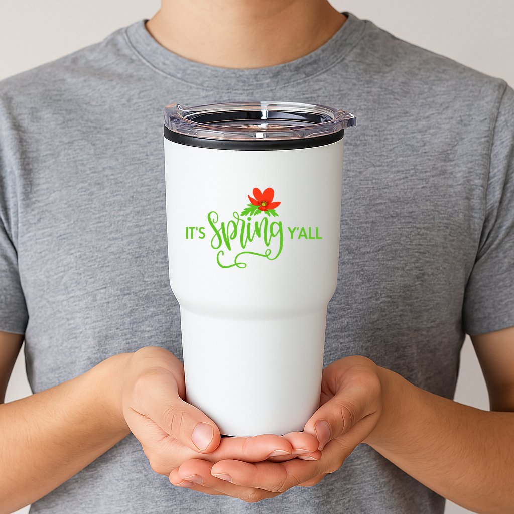 It's Spring Y'all Flower Tumbler