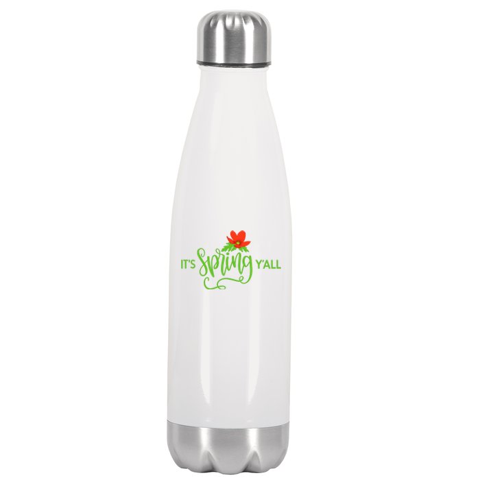 It's Spring Y'all Flower Stainless Steel Insulated Water Bottle