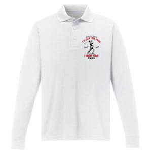 IVe Seen Your Swing I Know Your Swing Funny Trump Golf 2024 Performance Long Sleeve Polo