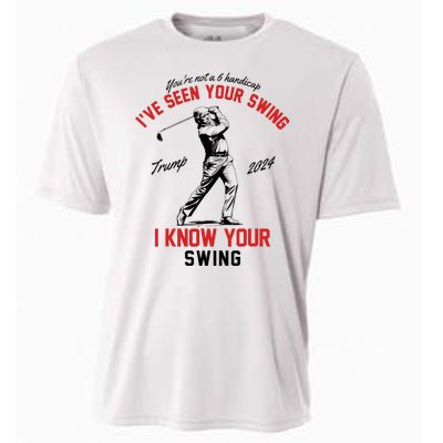 IVe Seen Your Swing I Know Your Swing Funny Trump Golf 2024 Cooling Performance Crew T-Shirt