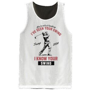 IVe Seen Your Swing I Know Your Swing Trump Golf Mesh Reversible Basketball Jersey Tank