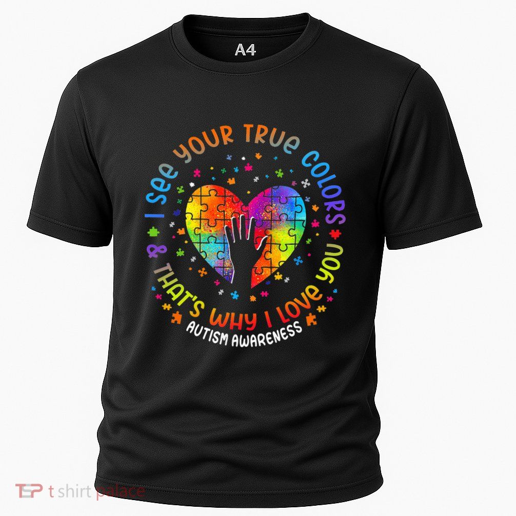 I See Your True Colors Puzzle World Autism Awareness Month Performance Shirt