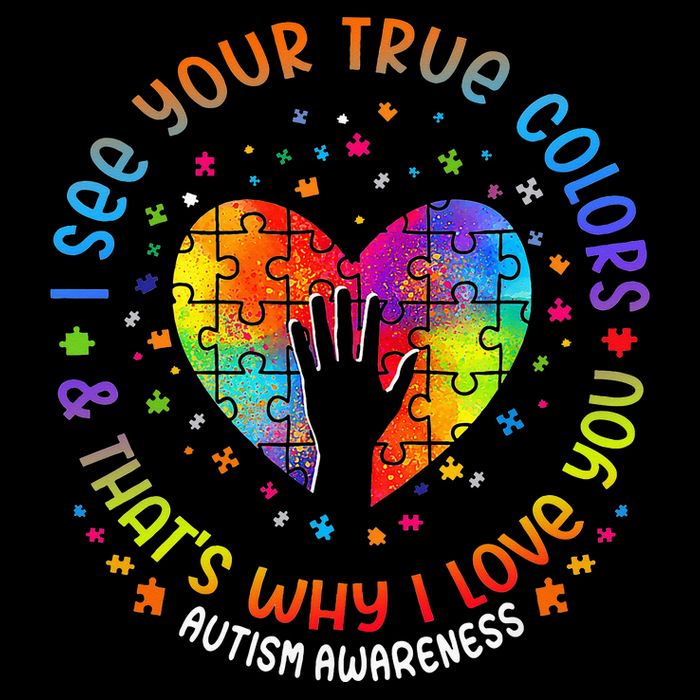 I See Your True Colors Puzzle World Autism Awareness Month Bucket Hat