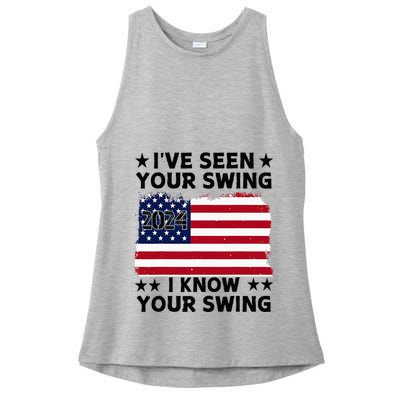 IVe Seen Your Swing I Know Your Swing Funny Golf Ladies PosiCharge Tri-Blend Wicking Tank