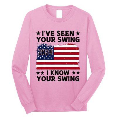 IVe Seen Your Swing I Know Your Swing Funny Golf Long Sleeve Shirt