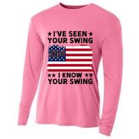 IVe Seen Your Swing I Know Your Swing Funny Golf Cooling Performance Long Sleeve Crew