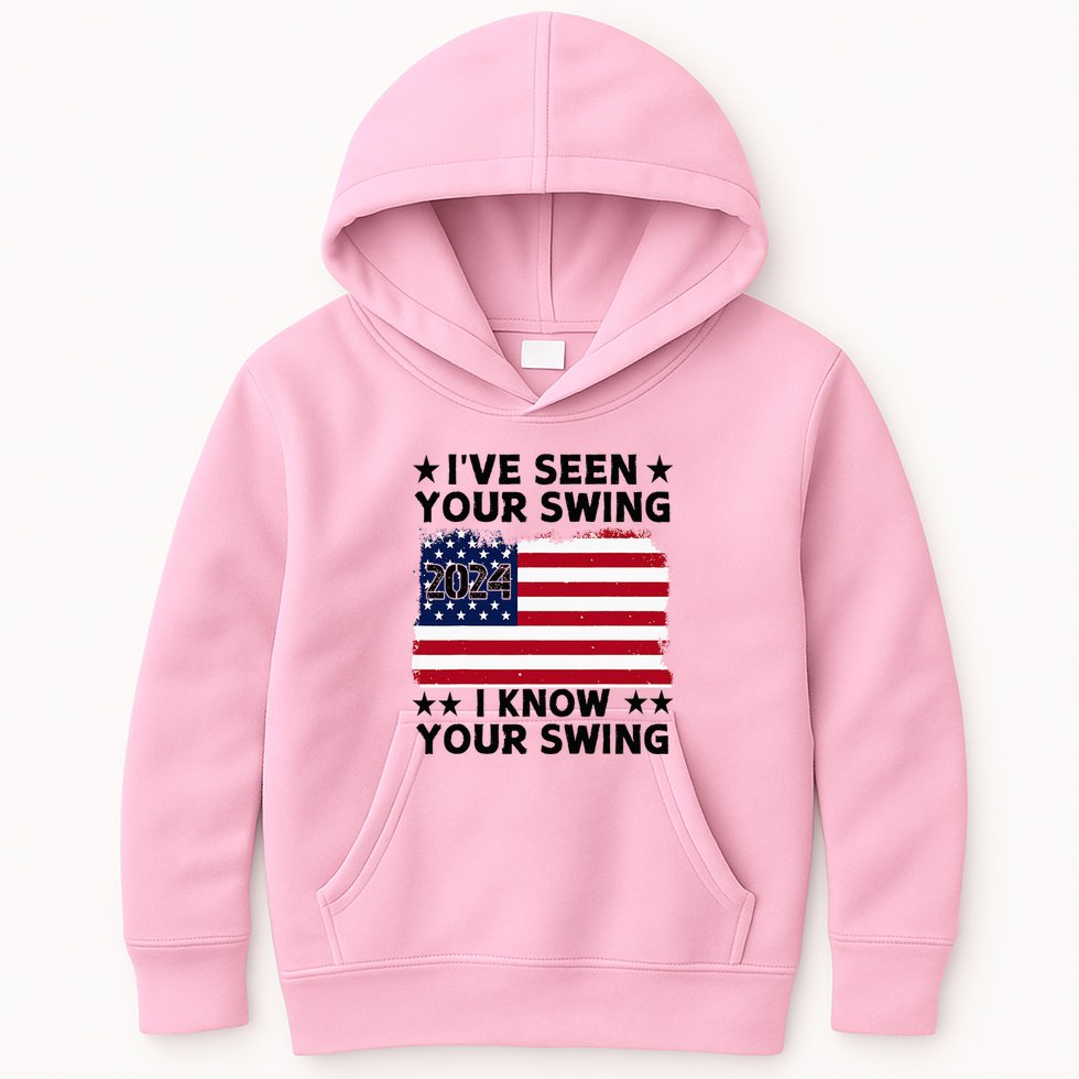 IVe Seen Your Swing I Know Your Swing Funny Golf Kids Hoodie
