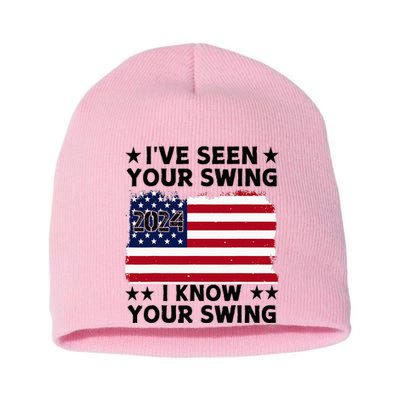 IVe Seen Your Swing I Know Your Swing Funny Golf Short Acrylic Beanie
