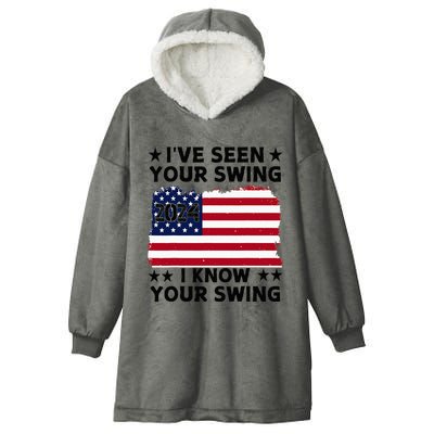 IVe Seen Your Swing I Know Your Swing Funny Golf Hooded Wearable Blanket