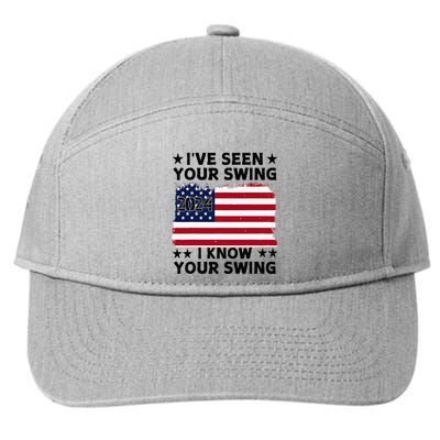 IVe Seen Your Swing I Know Your Swing Funny Golf 7-Panel Snapback Hat