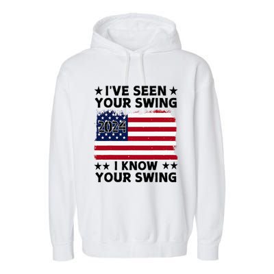 IVe Seen Your Swing I Know Your Swing Funny Golf Garment-Dyed Fleece Hoodie