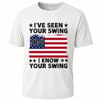 IVe Seen Your Swing I Know Your Swing Funny Golf Cooling Performance Crew T-Shirt