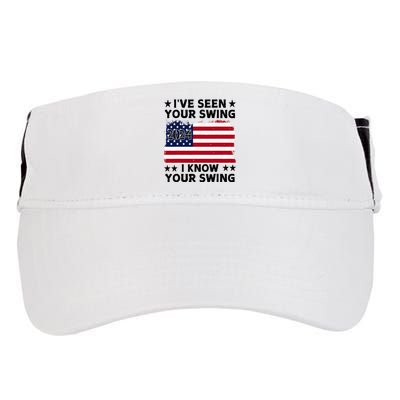 IVe Seen Your Swing I Know Your Swing Funny Golf Adult Drive Performance Visor