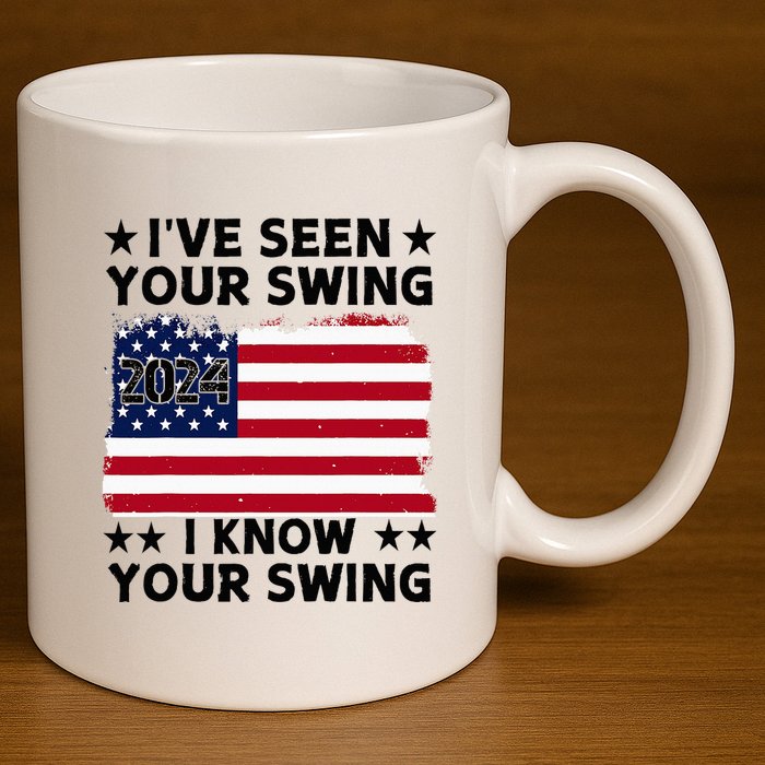 IVe Seen Your Swing I Know Your Swing Funny Golf 11oz C Handle Ceramic Mug