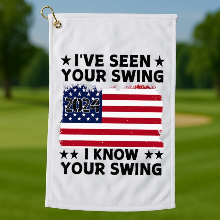 IVe Seen Your Swing I Know Your Swing Funny Golf Golf Towel