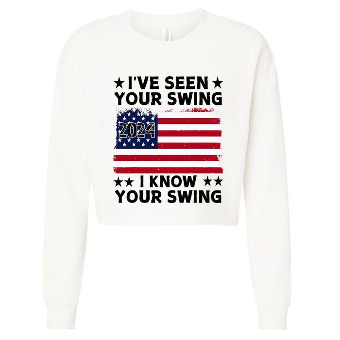 IVe Seen Your Swing I Know Your Swing Funny Golf Cropped Pullover Crew