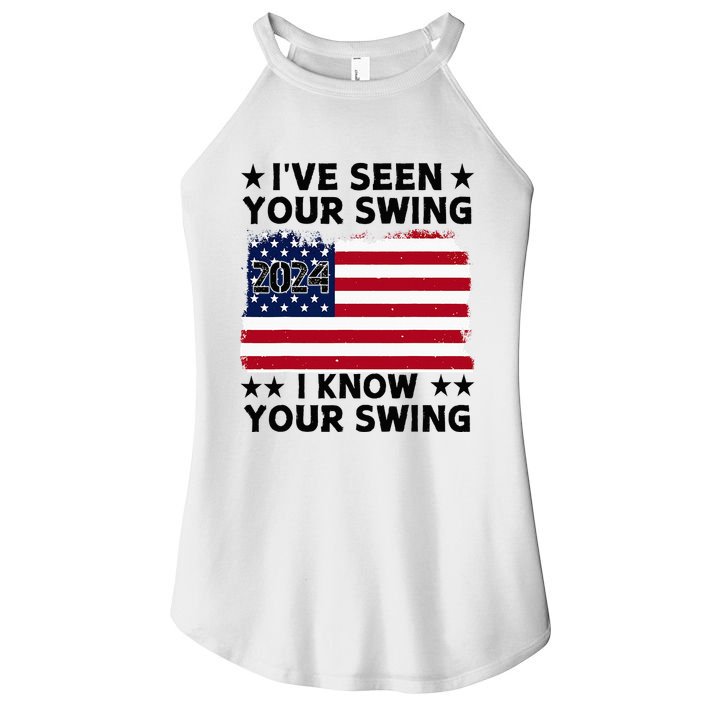 IVe Seen Your Swing I Know Your Swing Funny Golf Women's Perfect Tri Rocker Tank