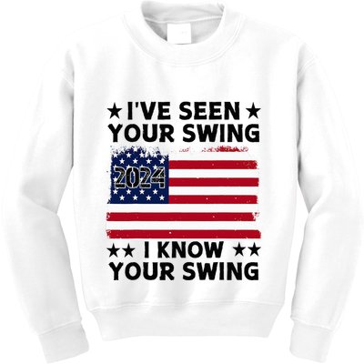 IVe Seen Your Swing I Know Your Swing Funny Golf Kids Sweatshirt