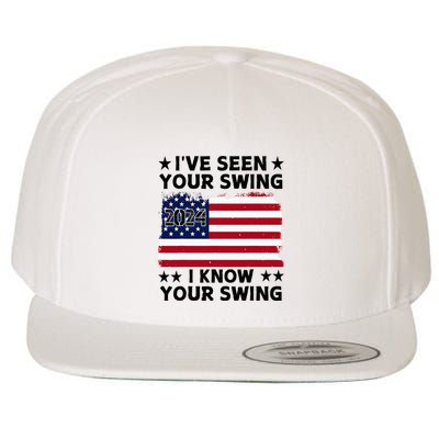 IVe Seen Your Swing I Know Your Swing Funny Golf Wool Snapback Cap