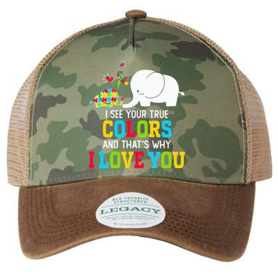 I See Your True Colors, Puzzle World Autism Awareness Month Legacy Tie Dye Trucker Hat