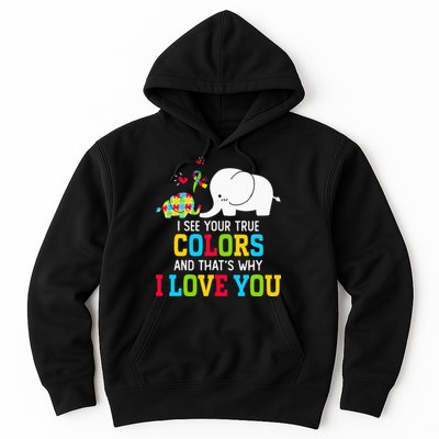 I See Your True Colors, Puzzle World Autism Awareness Month Hoodie