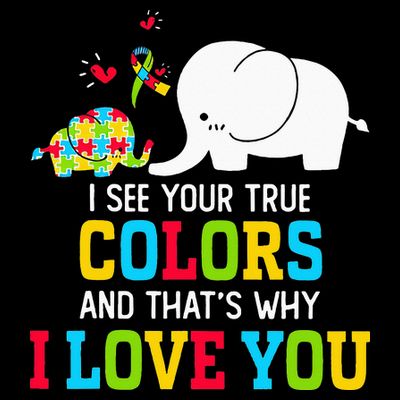 I See Your True Colors, Puzzle World Autism Awareness Month T-Shirt