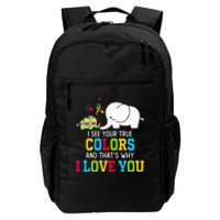 I See Your True Colors, Puzzle World Autism Awareness Month Daily Commute Backpack