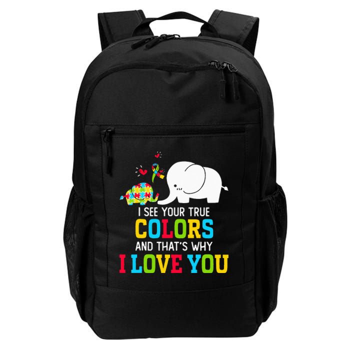 I See Your True Colors, Puzzle World Autism Awareness Month Daily Commute Backpack