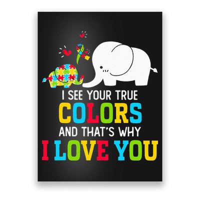 I See Your True Colors, Puzzle World Autism Awareness Month Poster