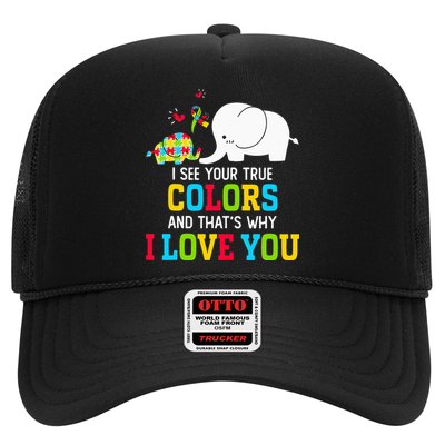 I See Your True Colors, Puzzle World Autism Awareness Month Trucker Hat