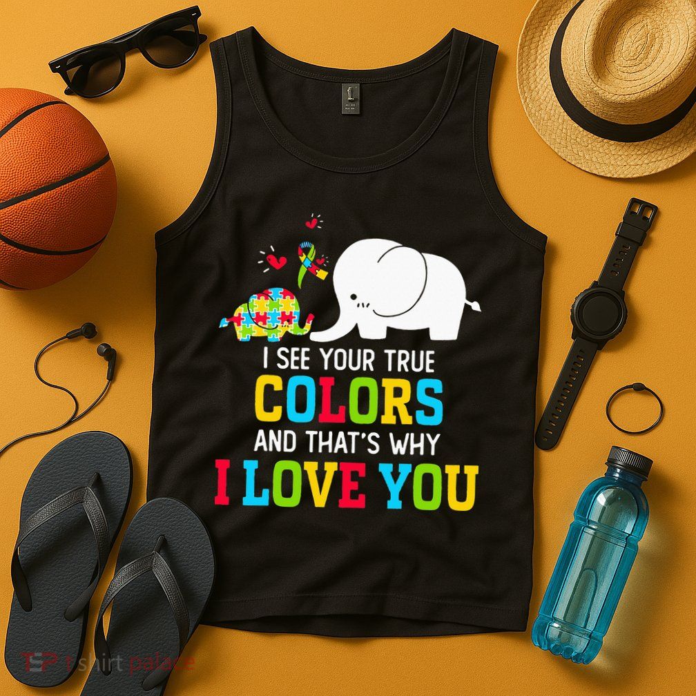 I See Your True Colors, Puzzle World Autism Awareness Month Tank Top
