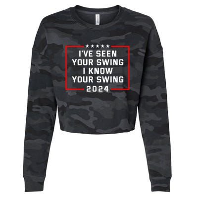 IVe Seen Your Swing I Know Your Swing Golf Funny Cropped Pullover Crew