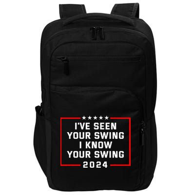IVe Seen Your Swing I Know Your Swing Golf Funny Impact Tech Backpack