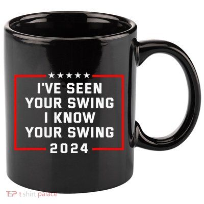 IVe Seen Your Swing I Know Your Swing Golf Funny 11oz C Handle Ceramic Mug