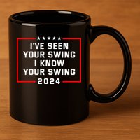 IVe Seen Your Swing I Know Your Swing Golf Funny 11oz C Handle Ceramic Mug