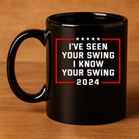 IVe Seen Your Swing I Know Your Swing Golf Funny 11oz C Handle Ceramic Mug