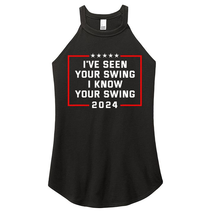 IVe Seen Your Swing I Know Your Swing Golf Funny Women's Perfect Tri Rocker Tank