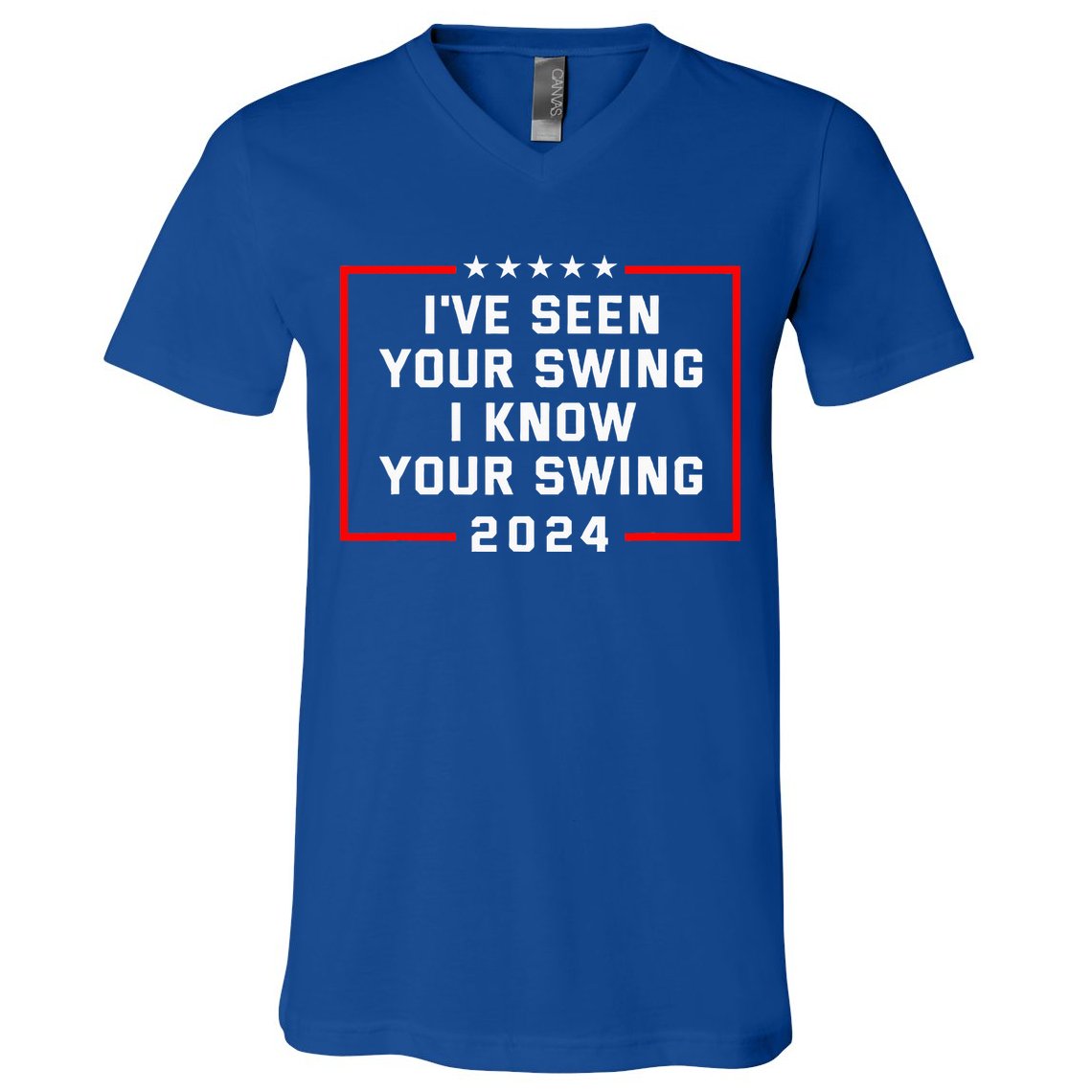 IVe Seen Your Swing I Know Your Swing Golf Funny V-Neck T-Shirt