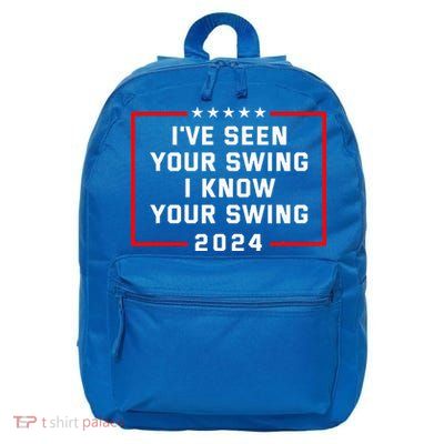 IVe Seen Your Swing I Know Your Swing Golf Funny 16 in Basic Backpack