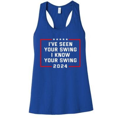 IVe Seen Your Swing I Know Your Swing Golf Funny Women's Racerback Tank