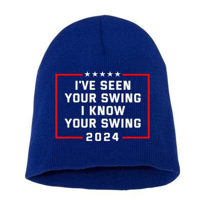IVe Seen Your Swing I Know Your Swing Golf Funny Short Acrylic Beanie