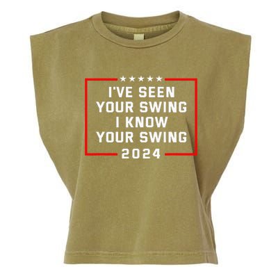 IVe Seen Your Swing I Know Your Swing Golf Funny Garment-Dyed Women's Muscle Tee