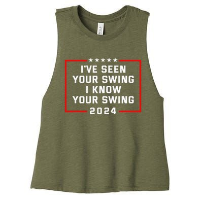 IVe Seen Your Swing I Know Your Swing Golf Funny Women's Racerback Cropped Tank